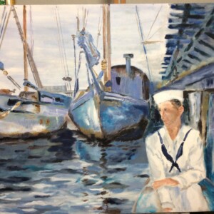 John Singer Sargent - "Basin with Sailor" - 1917