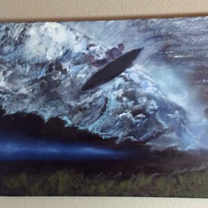 "Under the Wave" 16 x 20 Surfer