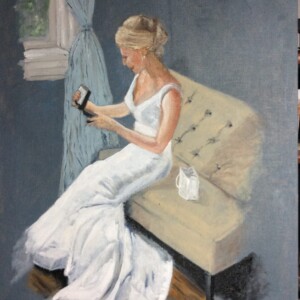 "Sarah's Wedding Day" 12 x 16 2019 Oil on Linen
This is a portrait of my niece Sarah, on her wedding day in May 2019 Sarah's Wedding Day