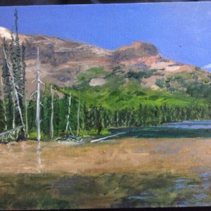 Glacier Park Lake Scene