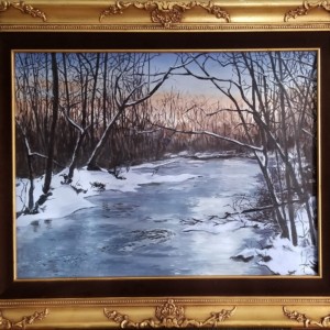 "Yellow Breeches Creek, Fresh Snowfall" 18 X 24 - 2021