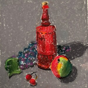 Pastel (my first) Still Life, 9 x 11, 2023