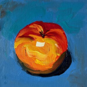 "Apple 2" 6 x 6 a small one, 2024. another Apple