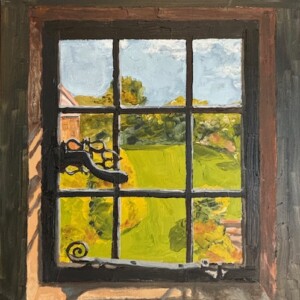 Cotswolds Window, 11 x 14, Oil on Board, 2024 This Won 2nd Place in the 2025 Fountain Hills Art Show