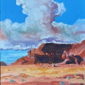 A desert scene (after Russell Case), who is a teacher at the Scottsdale Artists' School