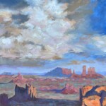 "Monument Valley Clouds" Oil on Canvas, 16 x 20