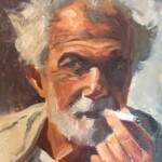 "Herschel 2" 9 x 12, 2026. A second version of a portrait of an interesting face, a fellow from the coffee shop (with his permission of course). I believe it's improved, compare it to the first one.